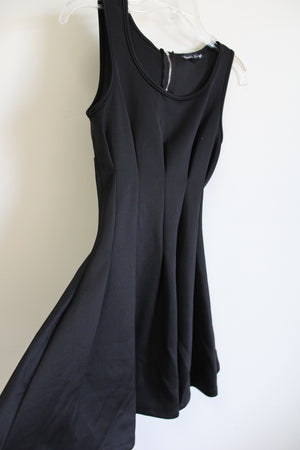 Double Zero Black Pleated Dress | XS
