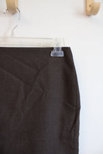 NEW Ann Taylor Brown Wool Blend Pencil Skirt | 0 Petite