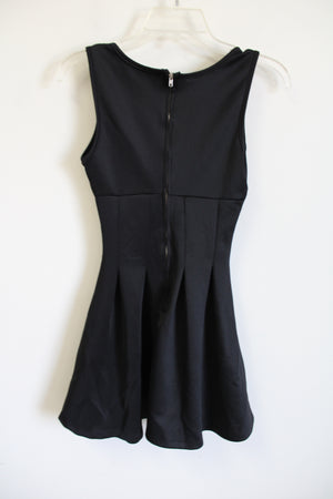 Double Zero Black Pleated Dress | XS
