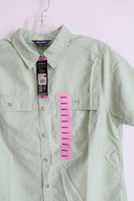 NEW Eddie Bauer Quiet Green Short Sleeve Adventure Shirt | S