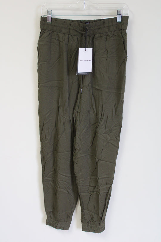 NEW Who What Wear Mid Rise Ivy Green Jogger | S