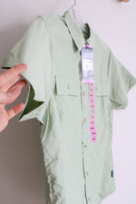 NEW Eddie Bauer Quiet Green Short Sleeve Adventure Shirt | S