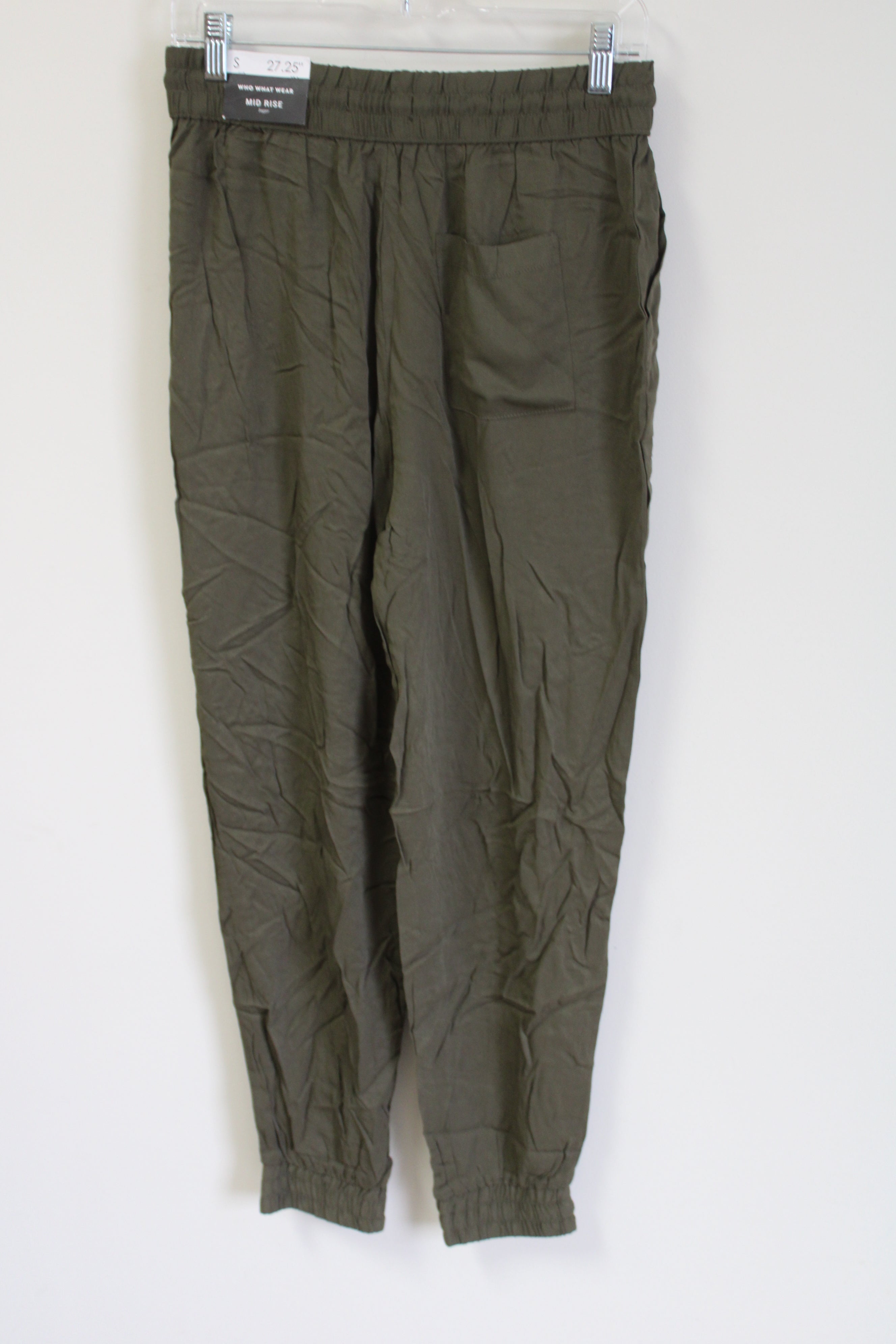 NEW Who What Wear Mid Rise Ivy Green Jogger | S