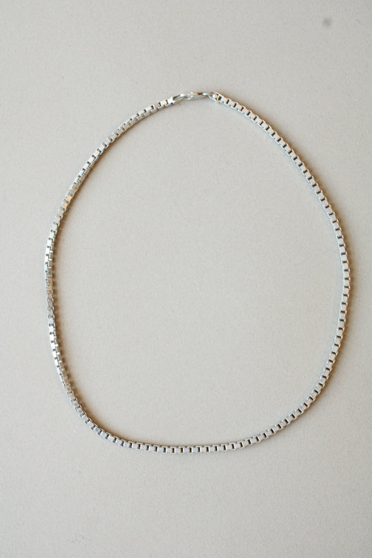 Sterling Silver Box Chain Necklace