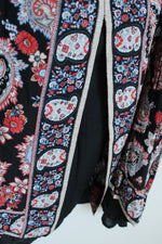 NEW J.Jill Sleeveless Black Paisley Tunic Black Underlay Tank | 3X