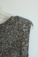 J. Jill Wearever Collection Black Speckled Print Tank Top | 3X