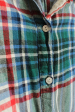 Aerie Red Blue and Green Plaid Button-down Flannel | L