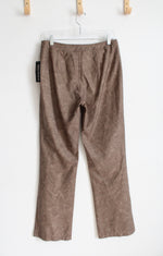 NEW Dina Bar-El Faux Suede Studded Brown Pants | 10