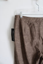 NEW Dina Bar-El Faux Suede Studded Brown Pants | 10