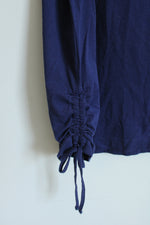 NEW J. Jill Ink Blue Side Tie Bottom Sleeveless Top |3X