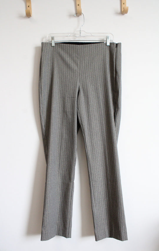 NEW White House Black Market Slim Black & White Shimmer Pants | 12