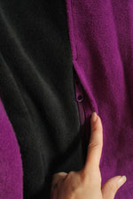 Columbia Purple and Black Fleece Zip up Jacket | L