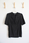 Apt. 9 Tie Waist Black Blouse | M