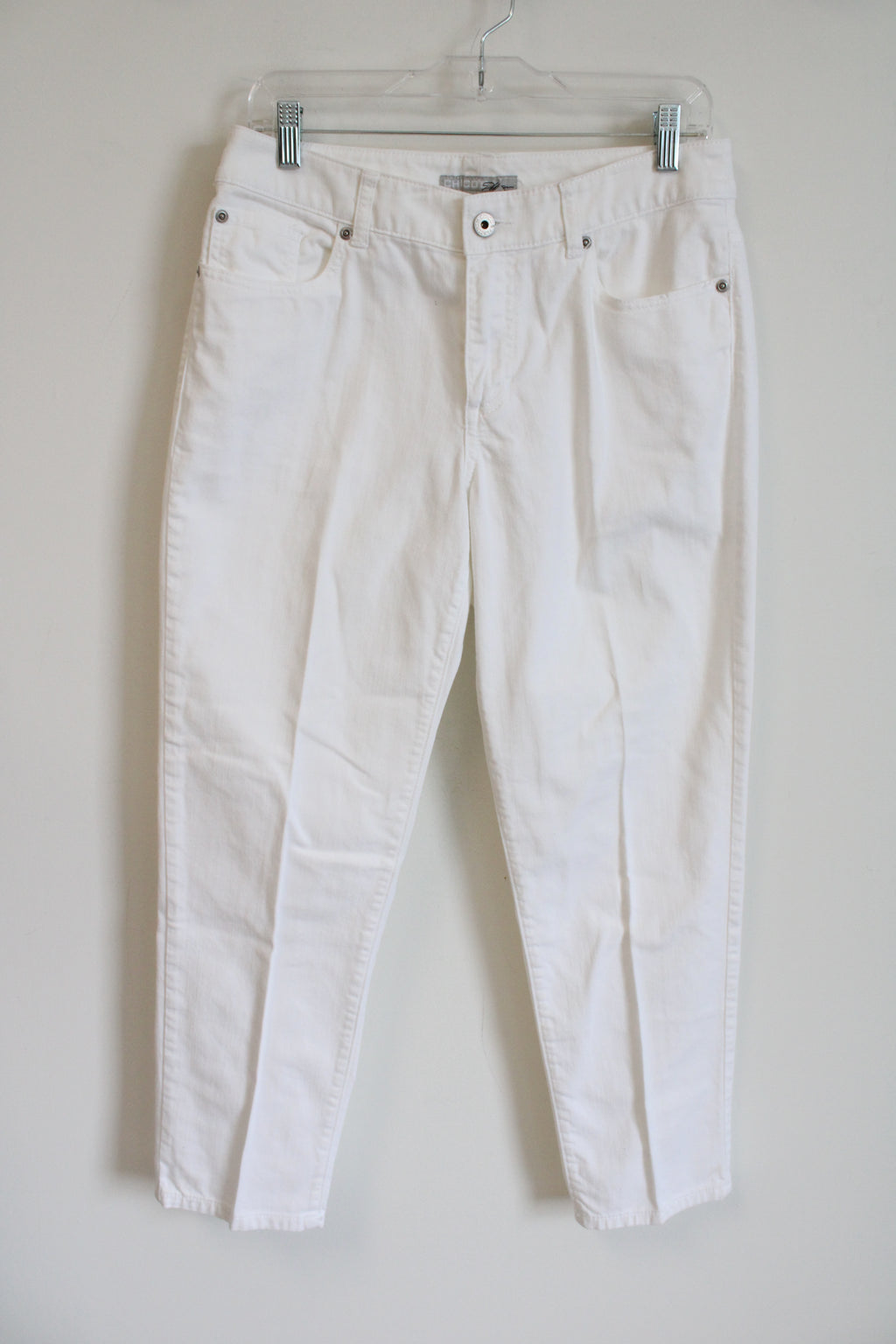 Chico's Platinum White Denim Jeans | 0.5 (S/6)