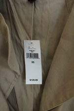 NEW Banana Republic Sleeveless Beige Linen Belted Trench Coat | XS