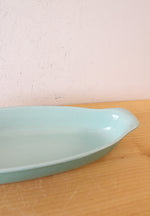 Prizer Ware Teal Long Ceramic Oval Dish