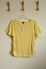 NEW Talbots Yellow Textured T-shirt | XL