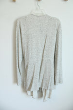 NEW Purejill Ivory and Black Speckled Tie-waist Cardigan | 3X