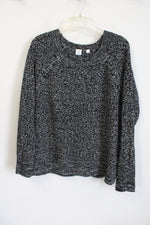 Gap Black and White Cotton Sweater | L