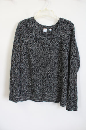 Gap Black and White Cotton Sweater | L