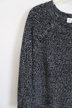 Gap Black and White Cotton Sweater | L