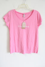 NEW Noracora Pink "Happiness" Tee | S