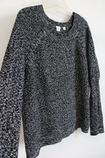 Gap Black and White Cotton Sweater | L
