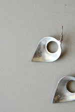 Alpaca Silver Mexico Crushed Turquoise Mother Of Pearl Earrings