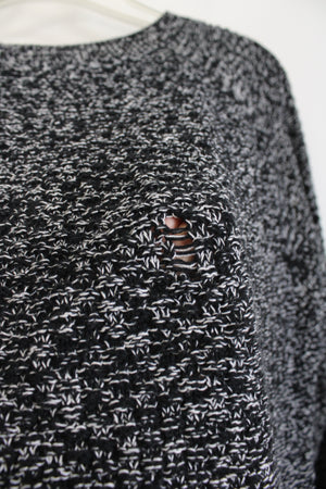 Gap Black and White Cotton Sweater | L