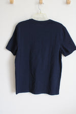 NEW Express Navy Blue Slim Stretch Tee | L