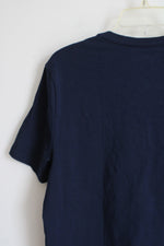 NEW Express Navy Blue Slim Stretch Tee | L