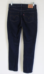 Levi Strauss Classic Mid Rise Skinny Dark Wash Jeans | 6