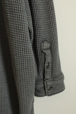 Aerie Gray Button-up Waffle Sweater Jacket | M