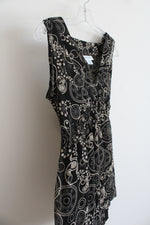 Motherhood Tan and Black Patterned Sleeveless Top | S