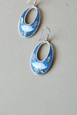 Alpaca Mexico Blue Turquoise Sterling Silver Earrings