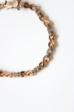 Cubic Zirconia Gold Toned 925 Bracelet