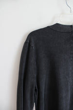 NEW Standard Grace Embroidered Roses Gray Cardigan | S