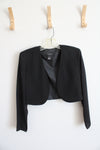 Virgo Petite Black Long Sleeved Shrug Jacket | 10 (M)