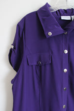 NEW Chico's Zenergy Eggplant Purple Neema Suzanna Dress | 3 (XL/16)
