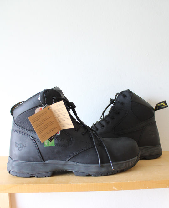 NEW Dr. Martens AirWair Composite Toe Safety Shoe Black Boots | Size 13