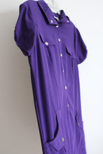 NEW Chico's Zenergy Eggplant Purple Neema Suzanna Dress | 3 (XL/16)