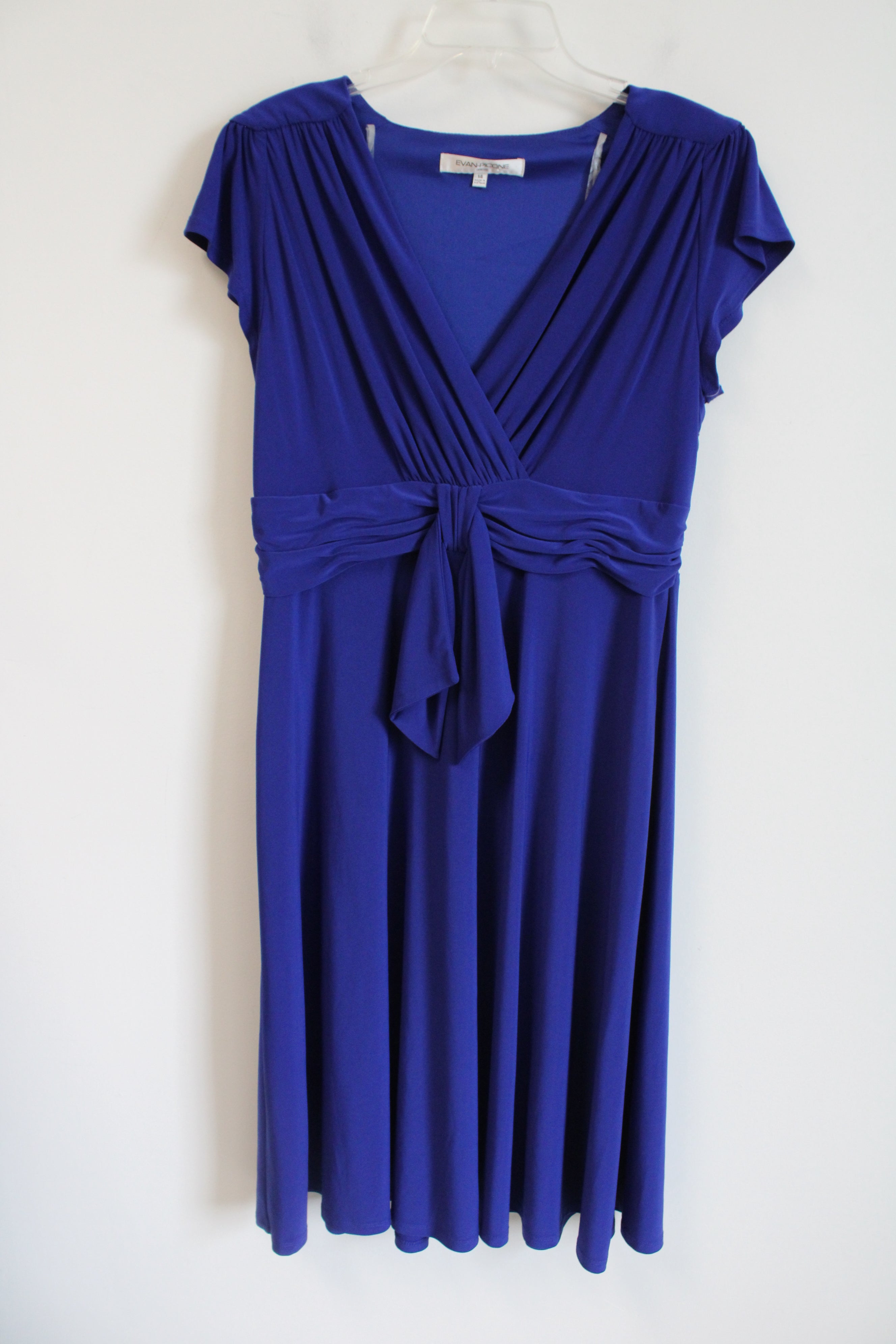 New Evan-Picone Cobalt Blue Dress