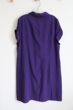 NEW Chico's Zenergy Eggplant Purple Neema Suzanna Dress | 3 (XL/16)