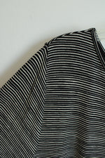 NEW J.Jill Wearever Black and White Striped Boatneck Top | 3X