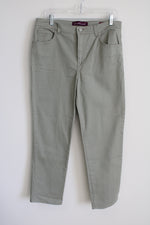 Gloria Vanderbilt Sage Green Amanda Denim Jeans | 14 Petite