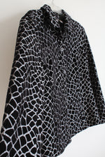 Chico's Black & Silver Giraffe Print Jacket | 2 (L/12)