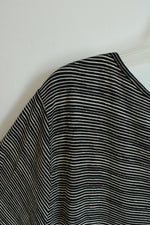 NEW J.Jill Wearever Black and White Striped Boatneck Top | 3X