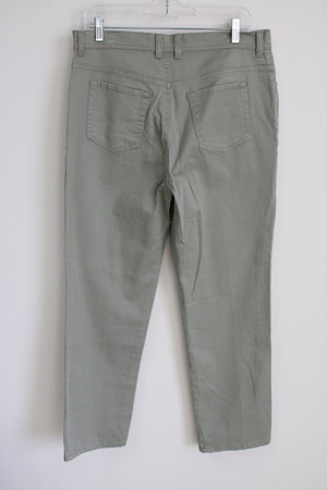 Gloria Vanderbilt Sage Green Amanda Denim Jeans | 14 Petite