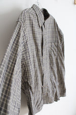 David Taylor Green Gray & Plaid Button Down Shirt | 2XL