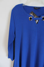 NEW Nina Leonard Cobalt Blue Dress | L